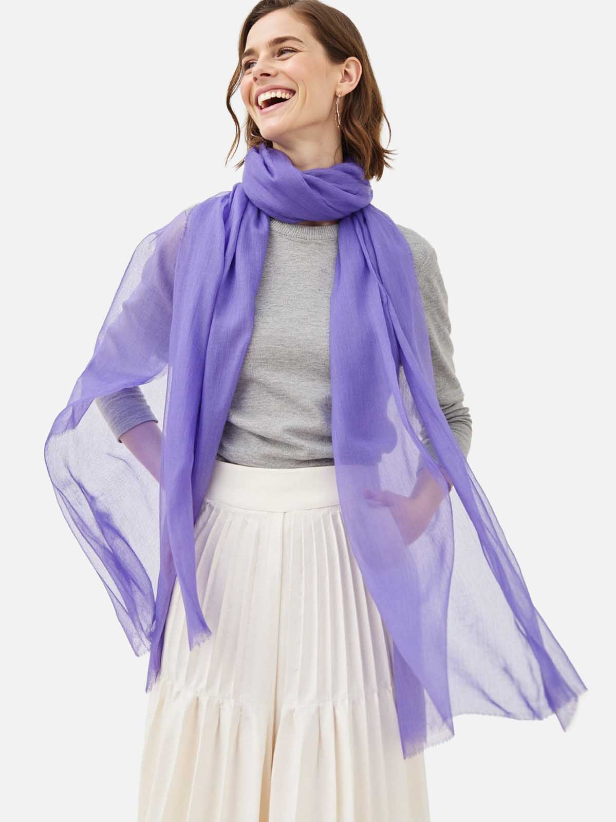 Lavender cashmere scarf hotsell