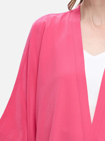 Fuchsia Silk Relax Cardigan