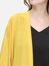 Yellow Silk Relax Cardigan