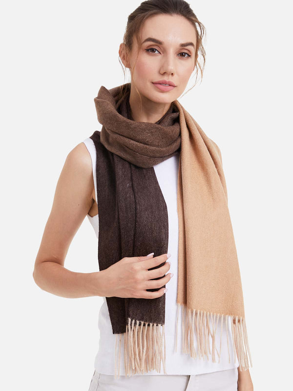 Cashmere scarf Signature - beige